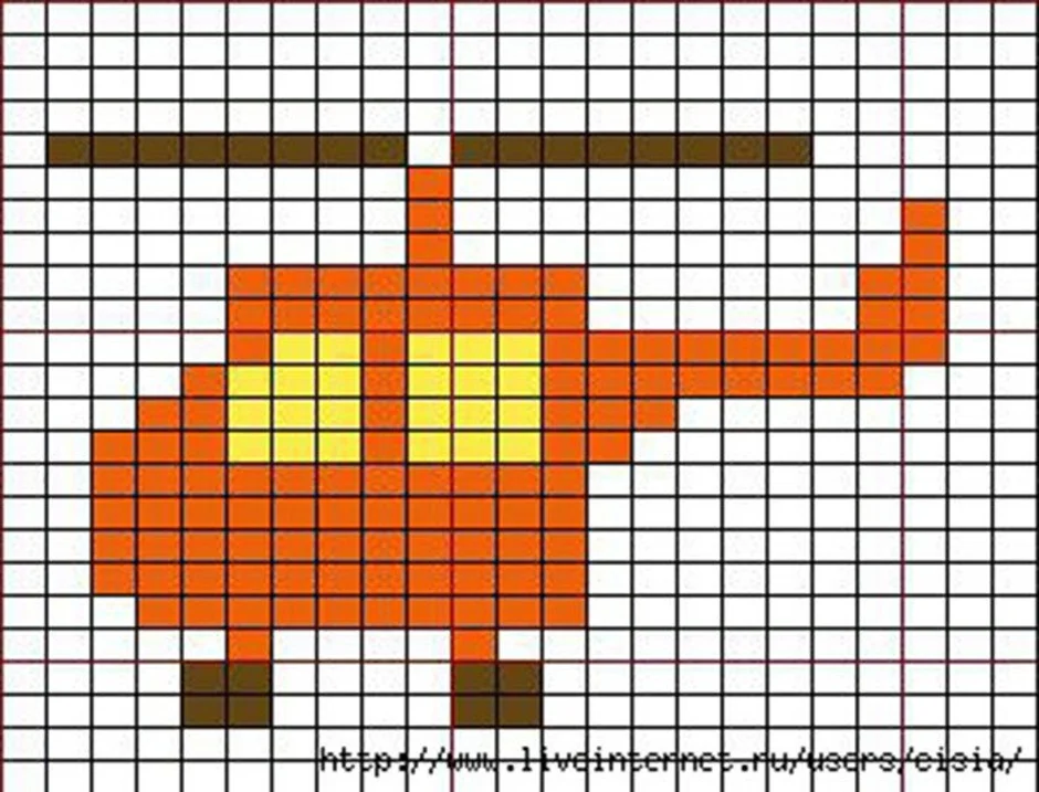 Схема для вышивания для начинающих детей крестиком
