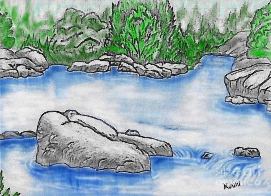 Рисунок реки озера или моря. Водоем рисунок. Озеро рисунок. Иллюстрации с изображением водоемов. Рисование на тему водоемы.