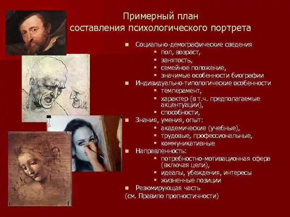 Как по рисунку определить психологический портрет человека