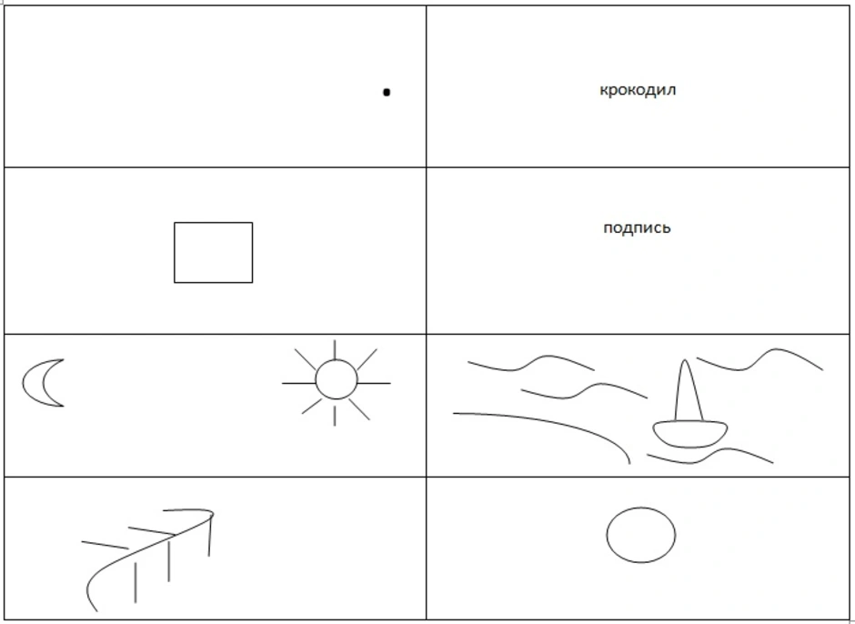 Тест 6 рисунков. Методика ассоциативный рисуночный тест. Ассоциативный рисуночный тест бланк. Нарисовать крокодила психологический тест. Психологический тест дорисовать.