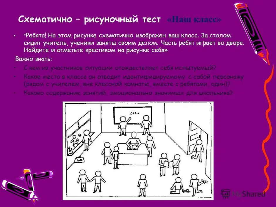 Психологические тесты для детей 6 7 с помощью рисунков