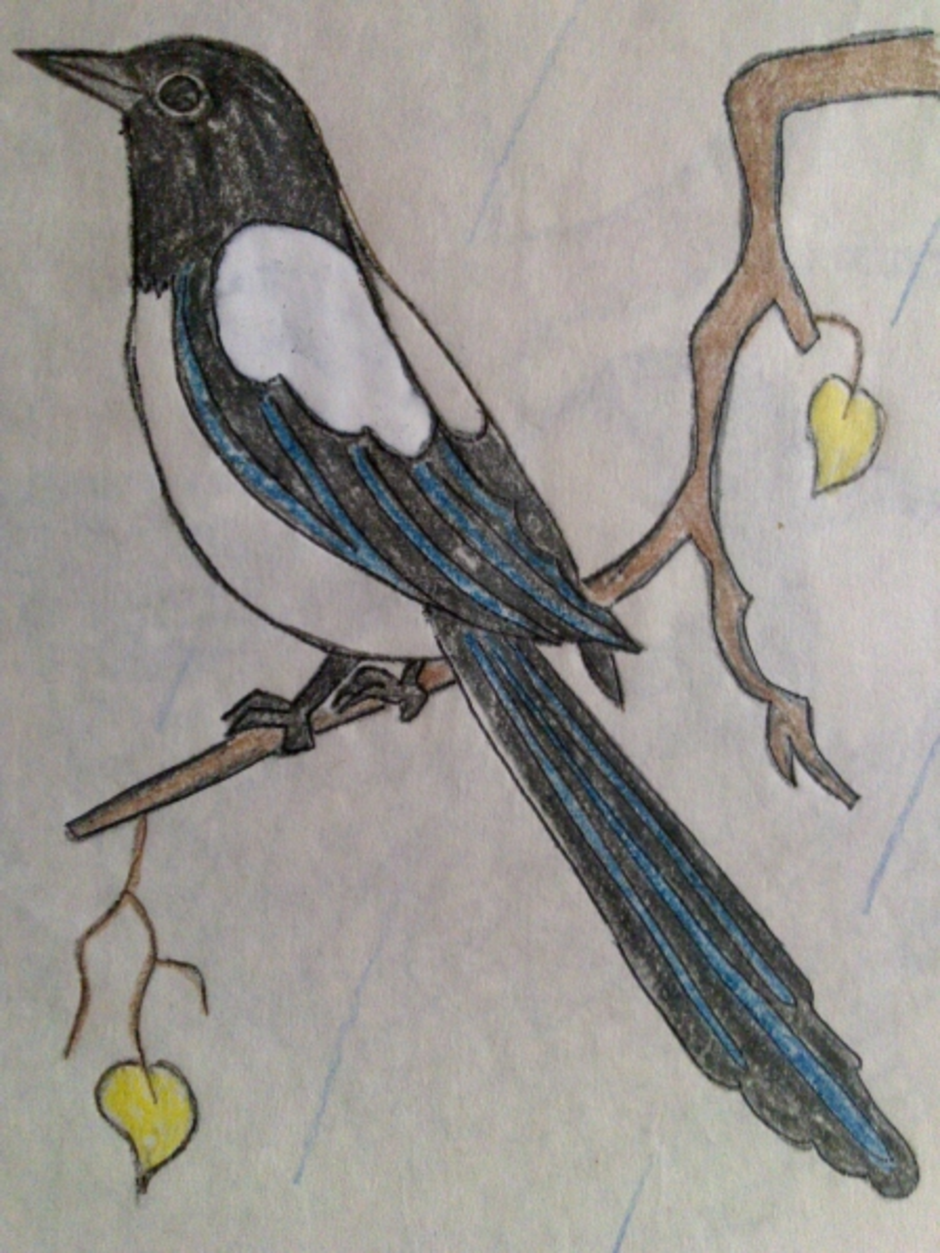 Рисунки на тему птицы родного края