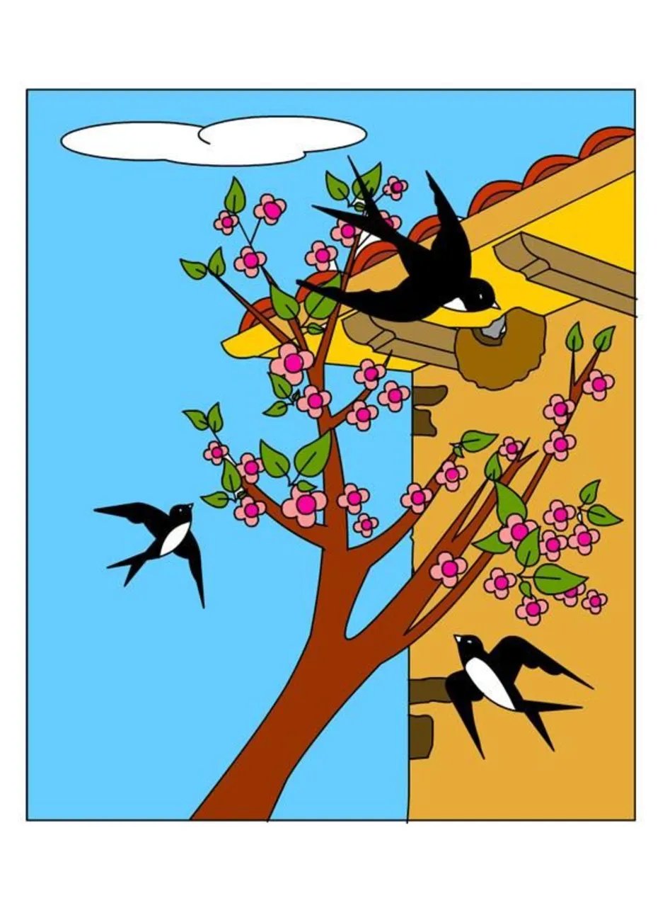 Птицы прилетели для детей. Нарисовать весеннюю птицу. Рисование птицы весной.