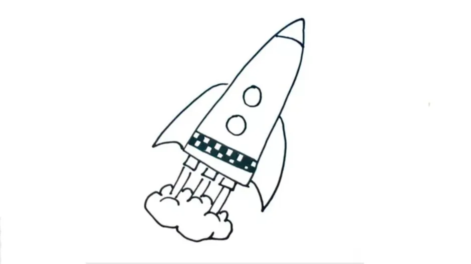 Ракета карандашом для детей. Рисование ракета. Ракета раскраска. Ракета рисунок легкий. Ракета рисунок для детей.