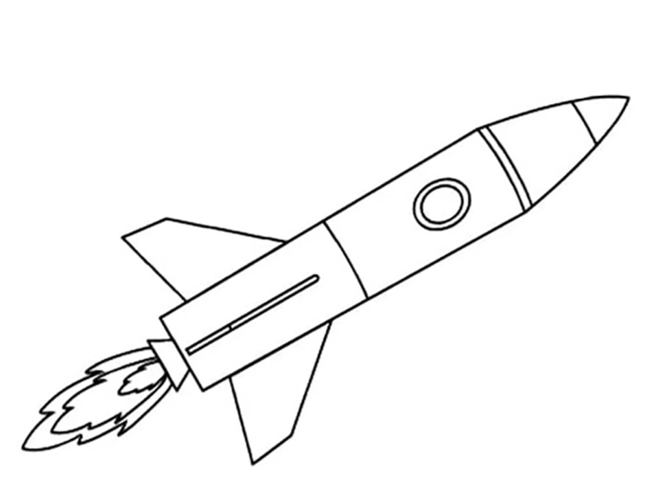 Как нарисовать ракету для детей 4 5