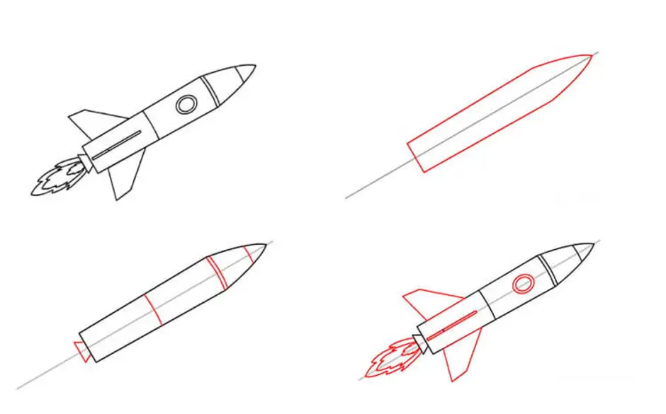 Нарисовать ракету поэтапно для детей. Поэтапное рисование ракеты. Ракета рисунок карандашом. Нарисовать ракету поэтапно. Ракета рисунок для детей поэтапно.