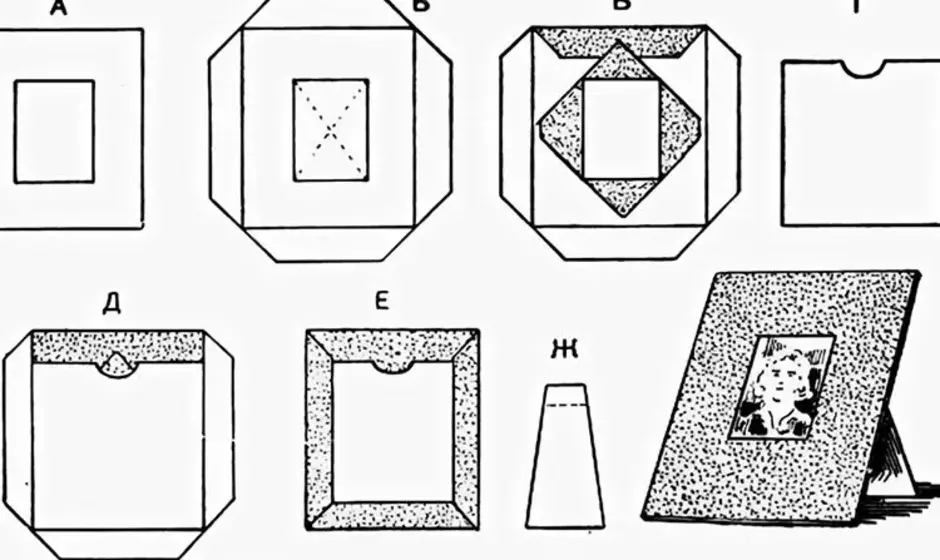 Рамка для фото из бумаги своими руками пошаговая инструкция
