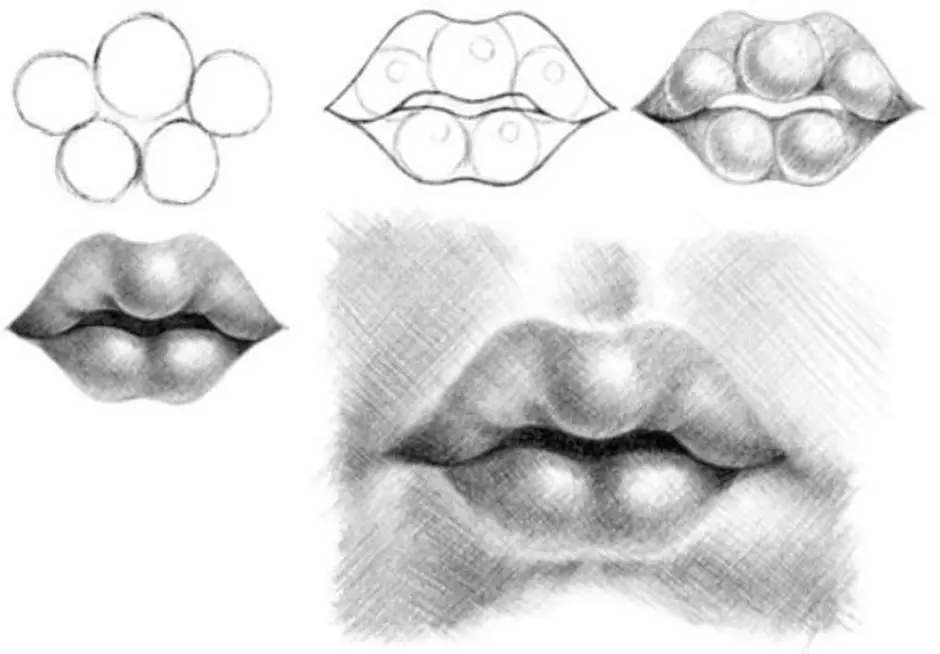 Как научиться рисовать губы человека