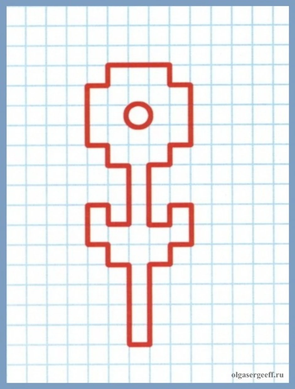 Рисовать по клеточкам карандашом легко