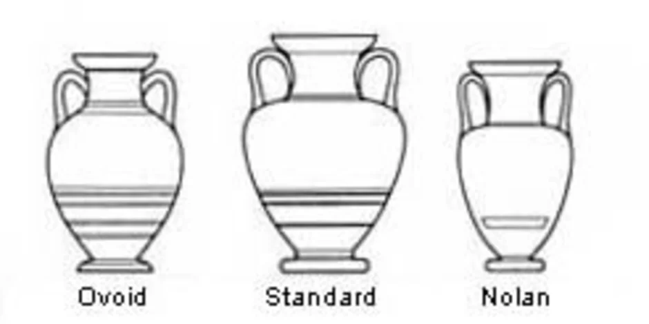 Амфора ваза древней греции контур