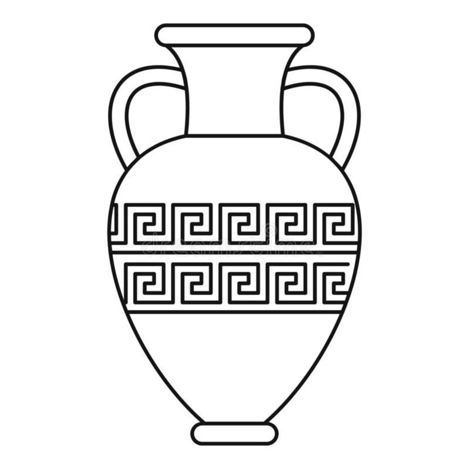 Эскиз древнегреческой вазы