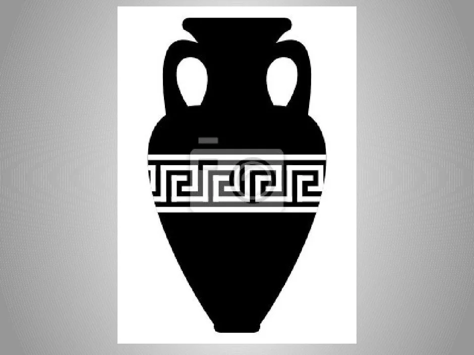 Амфора ваза древней греции карандашом