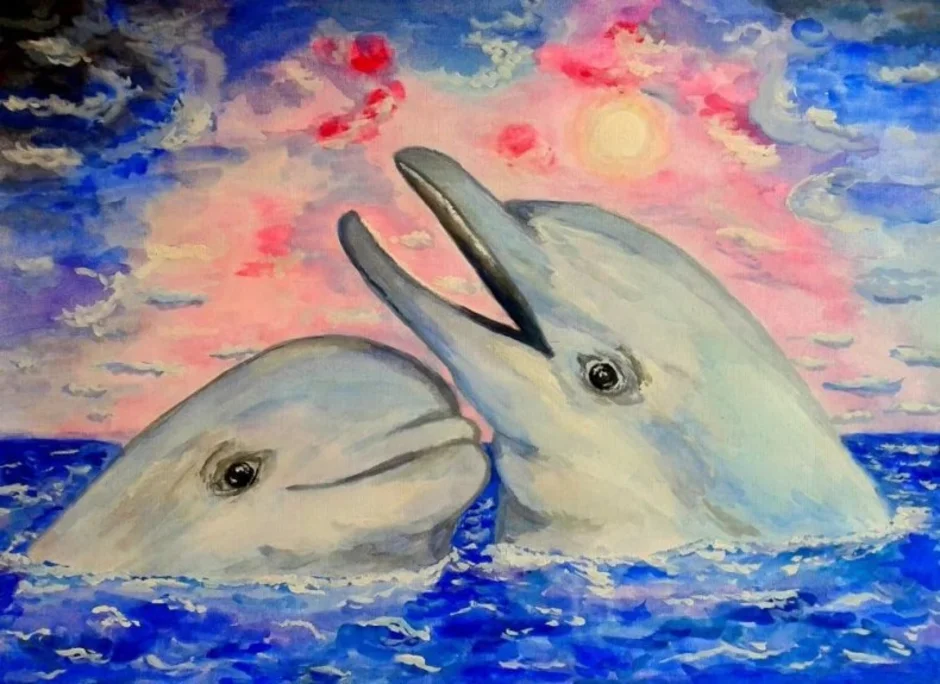 Пара дельфинов