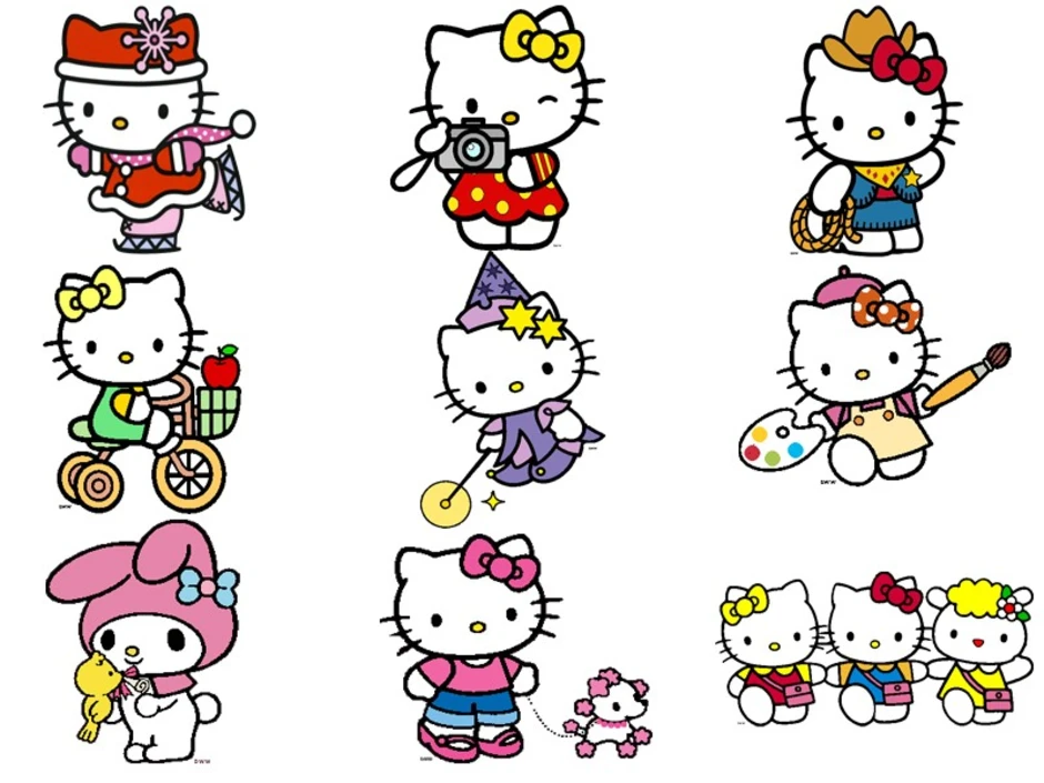 Срисовка рисунков hello kitty