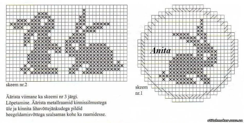 Заяц схема для вязания спицами