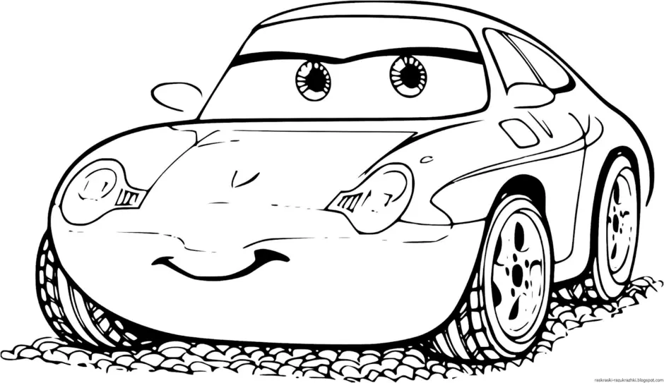 Игра Раскраска - Молния Маккуин: остановка — Lightning Mcqueen Coloring