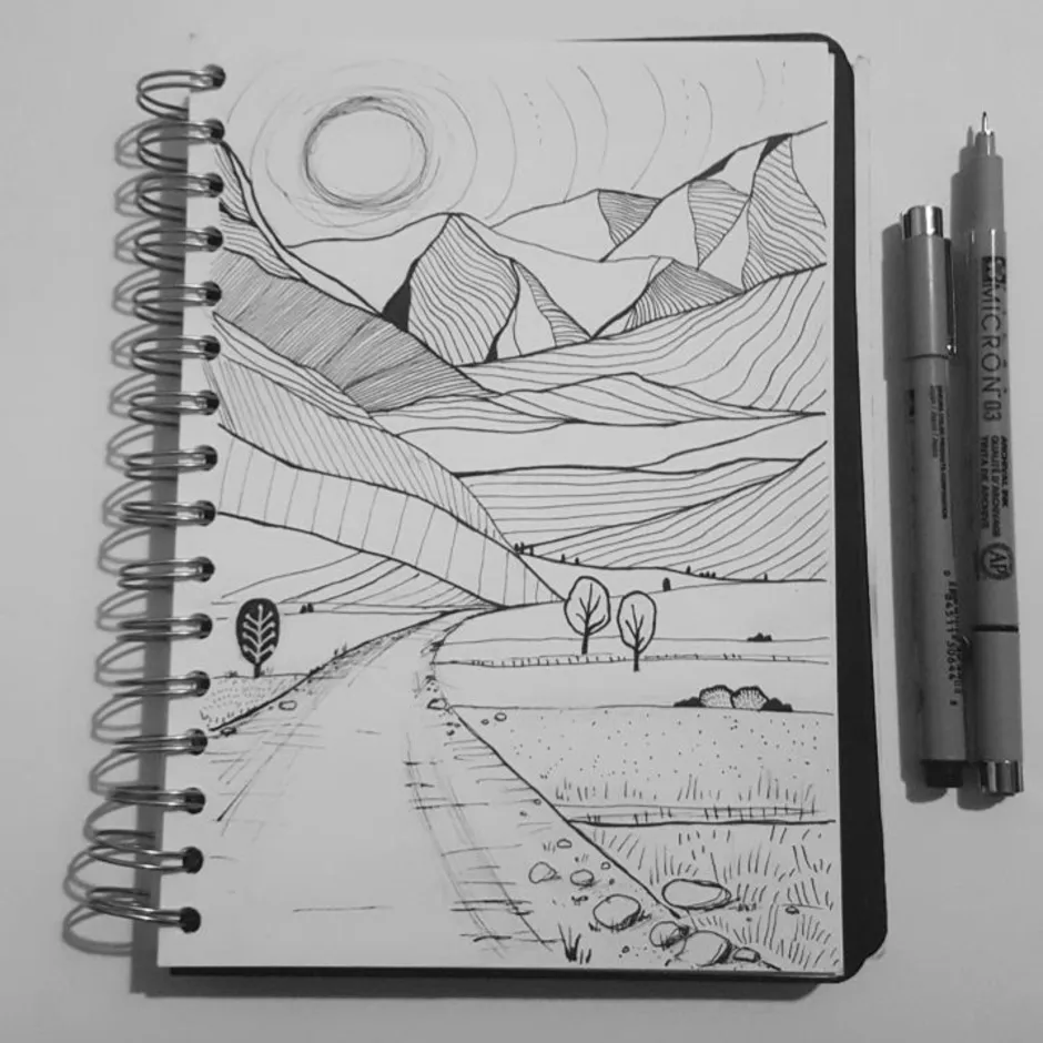 Рисунок в sketchbook