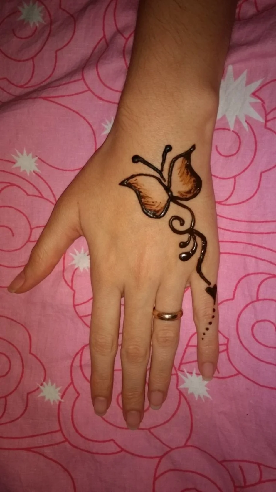 Best Henna tattoo on back Mehendi design in steps | Рисунок роза хной на ноге