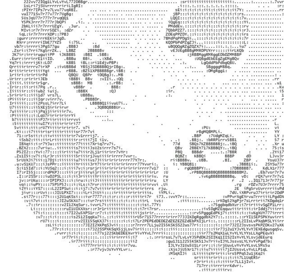 Картинки из символов ascii