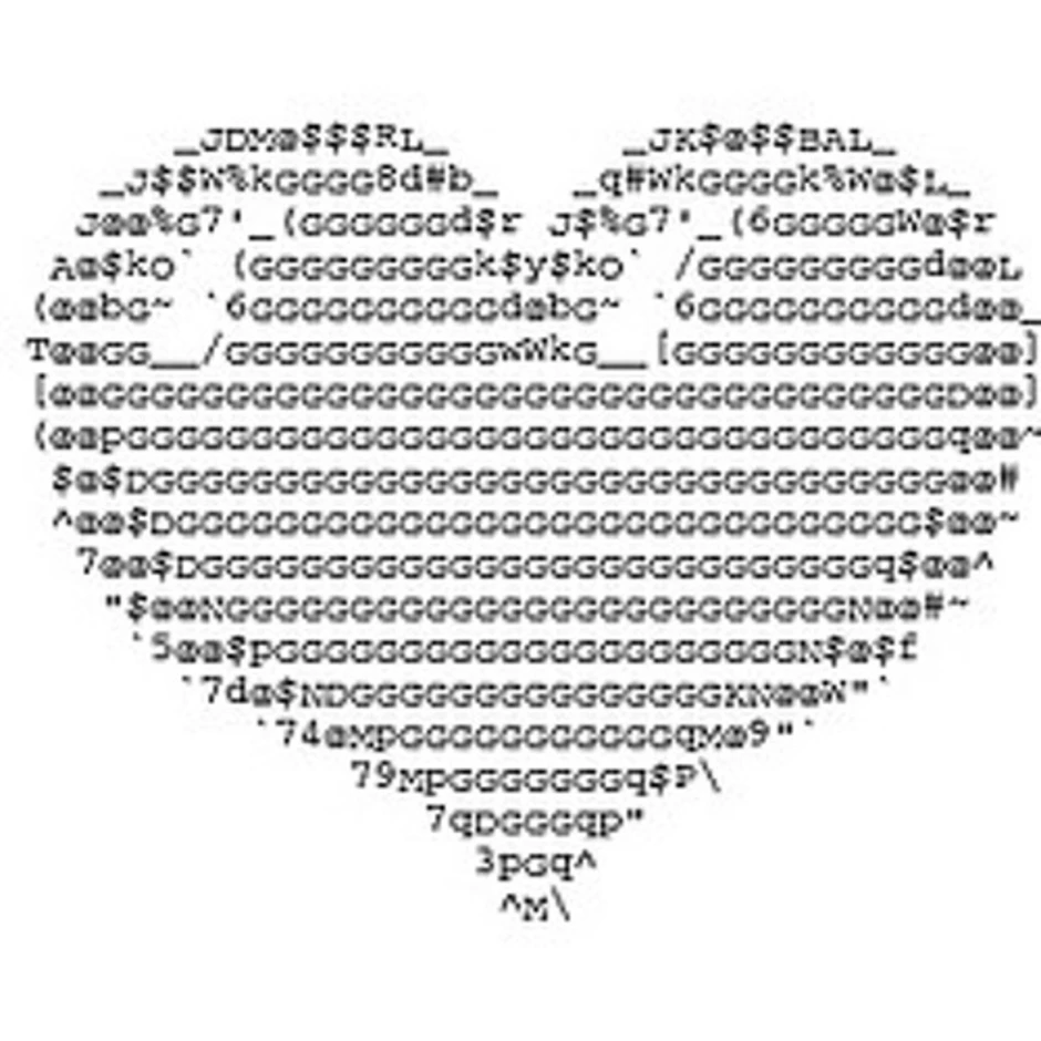 Языки состоящие из символов. ASCII сердце. Сердечко на клавиатуре из знаков. ASCII Art сердечко. Рисунки с кодами.