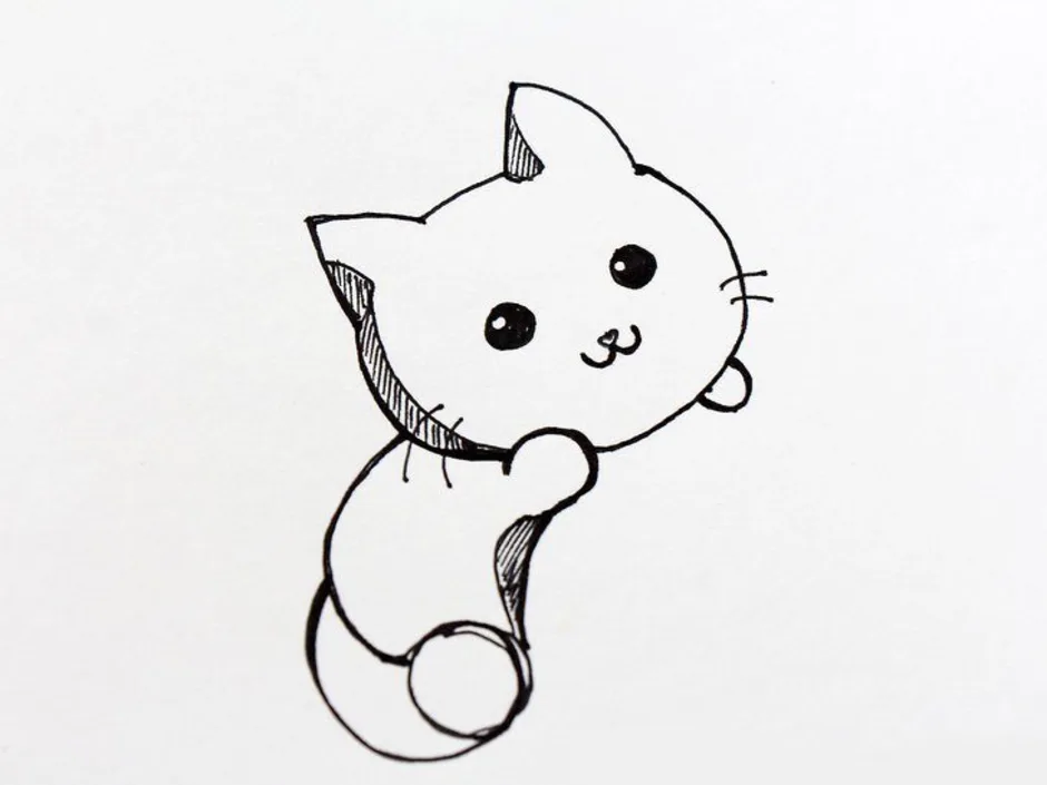 Милый котик рисунок карандашом легкий. Простые рисунки для срисовки. Рисунки для срисовки лёгкие. Очень легкие рисунки. Маленькие простые рисунки.