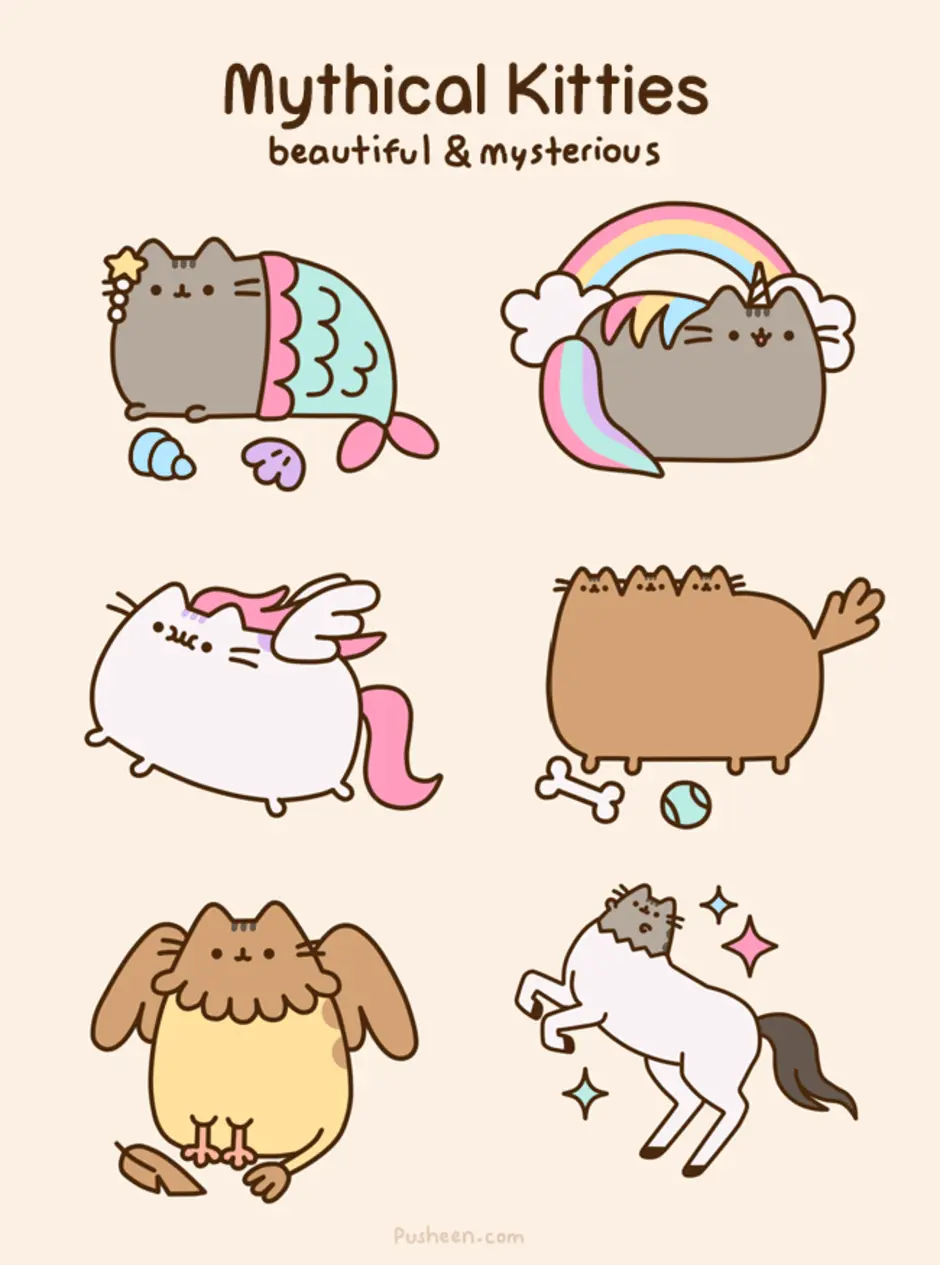 Пушн. Милые рисунки кота Пушина. Пушин Кэт персонажи. Кот Pusheen. Кот Пушин кот Пушин.