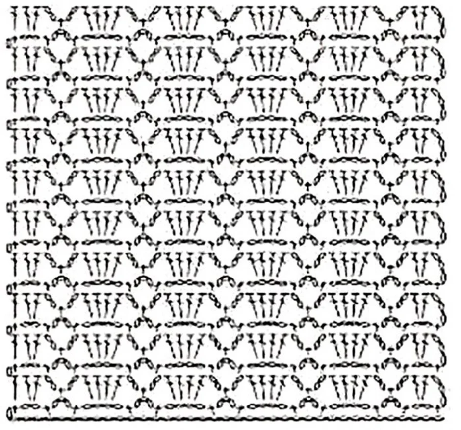 Схема рисунков вязания крючком