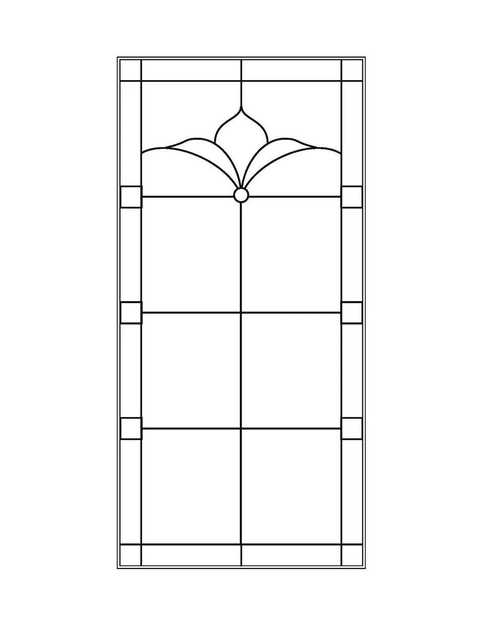 Витраж рисунок легкий карандашом