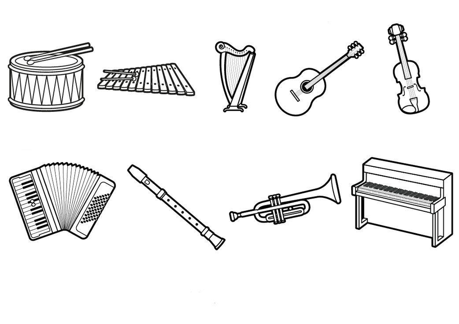 Рисунок музыкального инструмента 2 класс