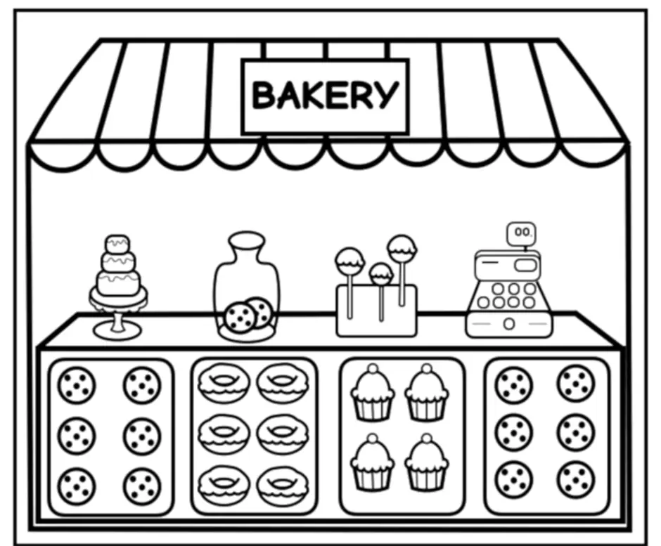 Shop drawing. Раскраска магазин. Магазин раскраска для детей. Витрина раскраска. Магазин рисунок.