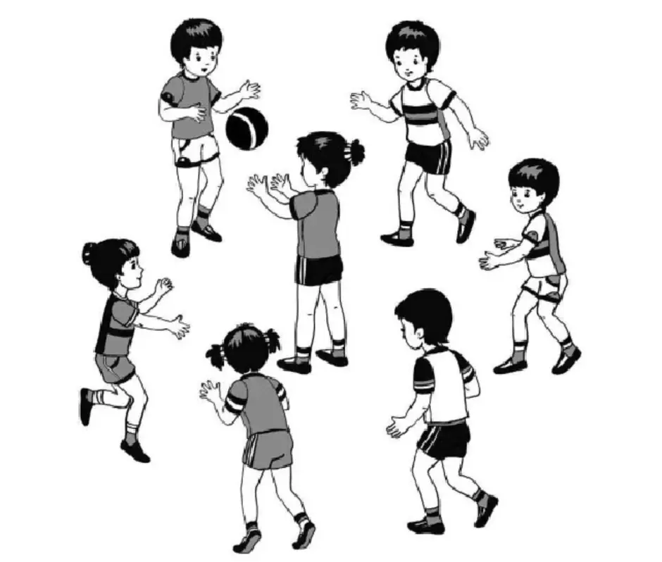 Подвижные игры рисунки. Мяч в кругу подвижная игра. Подвижная игра мяч водящему. Игры с мячом для детей. Схемы игр с мячом для дошкольников.