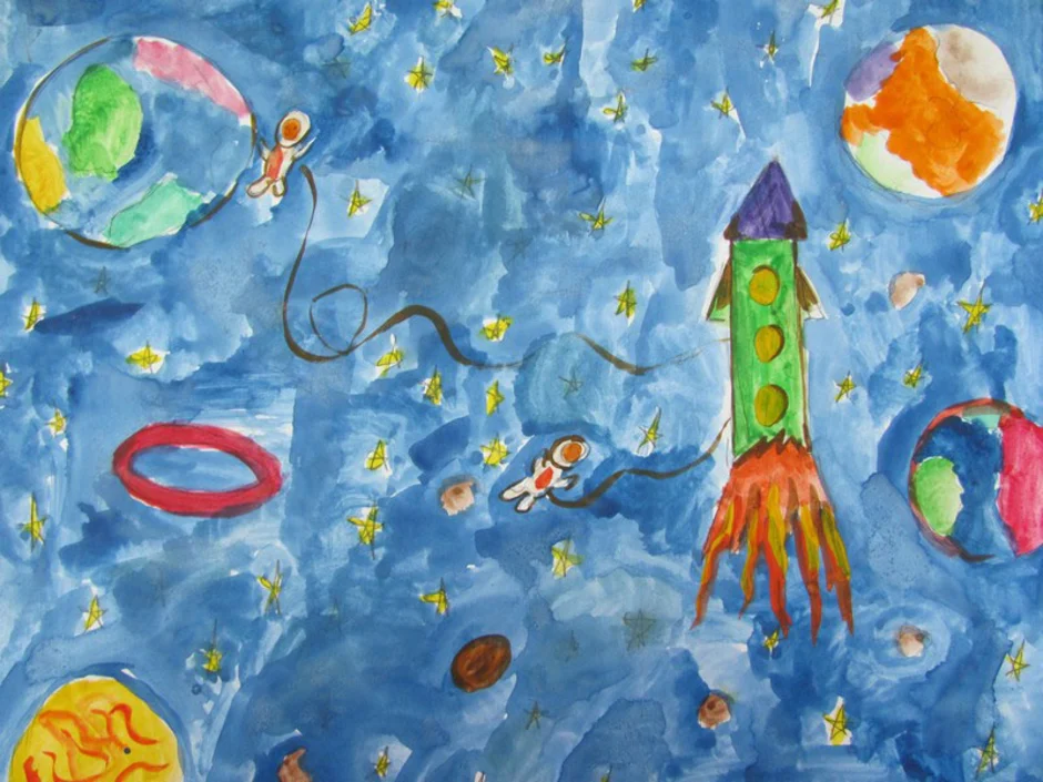 Тема космос для детей 7 лет. Рисунок на тему космос. Космос глазами детей. Рисование на тему космос в детском саду. Детские рисунки на тему космос.
