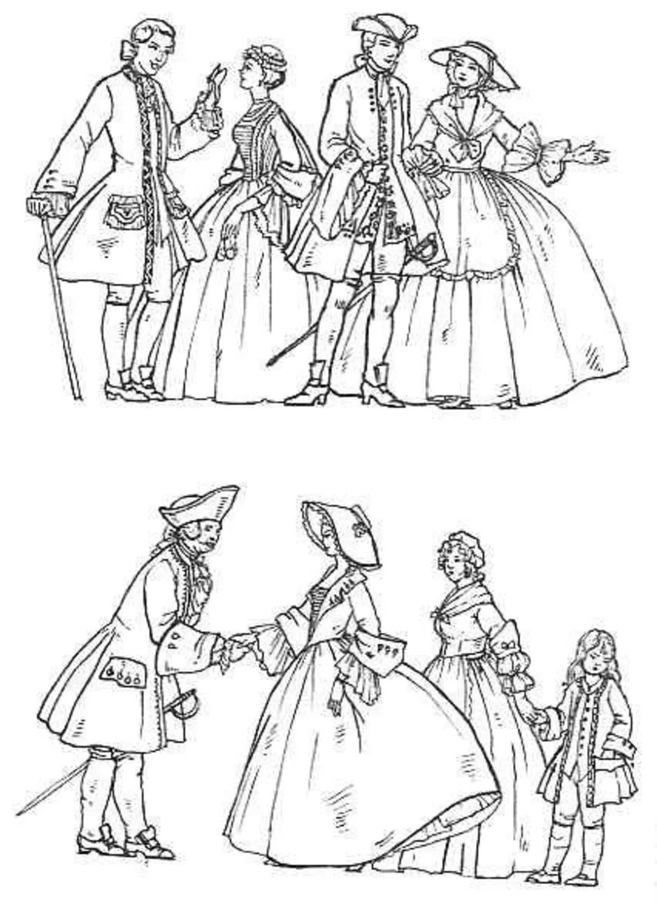 Бал 17 века рисунок. Костюм Барокко 17 века рисунок. Костюм Франция 17 18 век стиль Барокко. Зарисовки дворянского костюма 18 века. Эскиз исторического костюма.