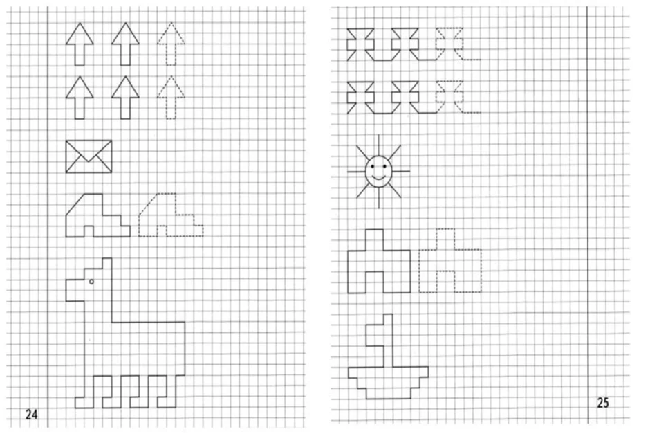 Рисование по клеточкам для детей 5 6 лет картинки