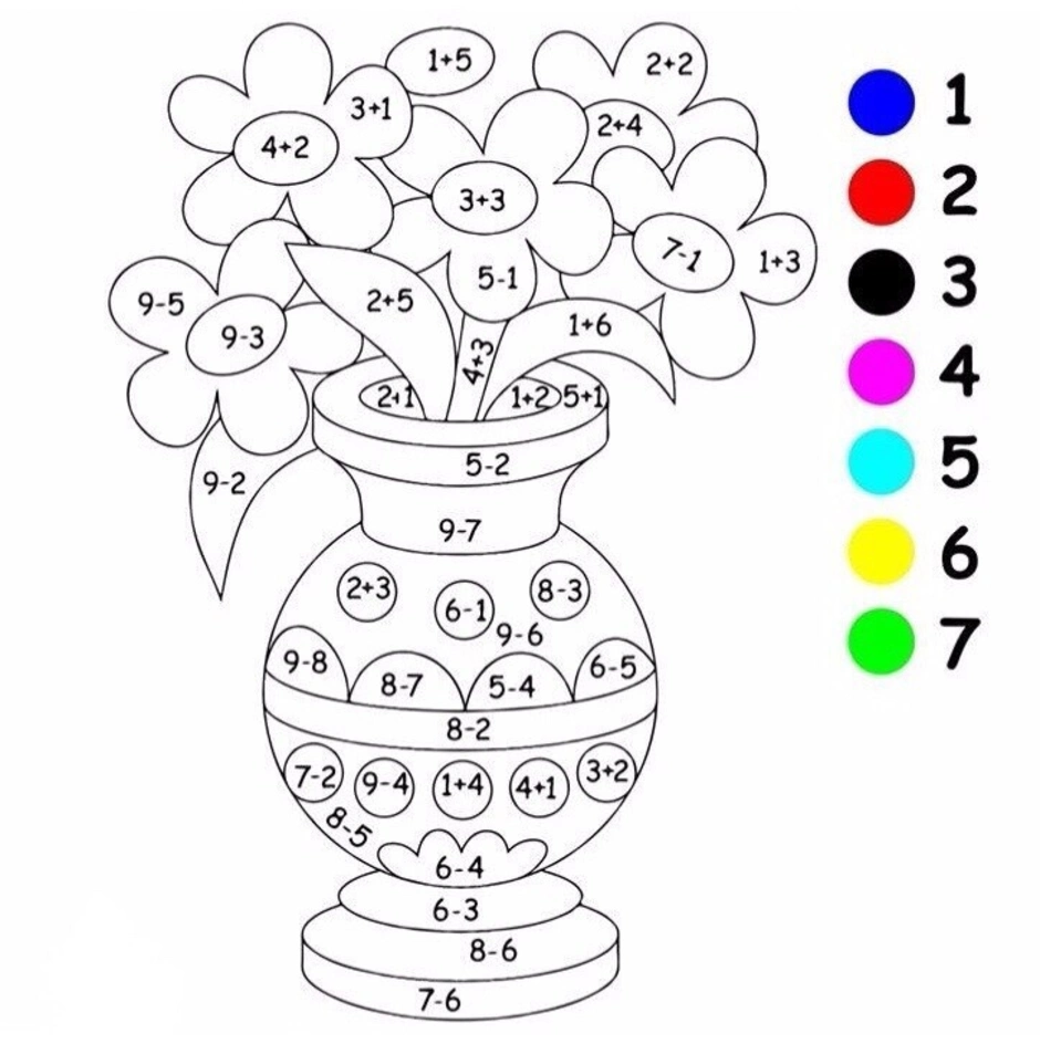 Рисунок по номерам для дошкольников