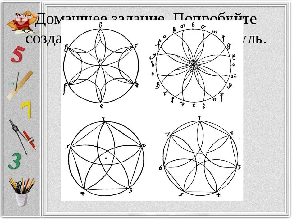 Рисунок с помощью линейки