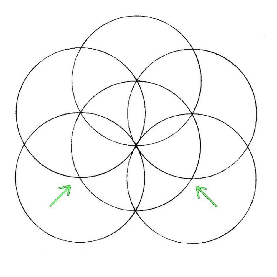 Из 3 кругов сделать 2. Красивые рисунки циркулем. Узоры из окружностей циркулем. Рисование узоров с помощью циркуля. Узоры циркулем из кругов.