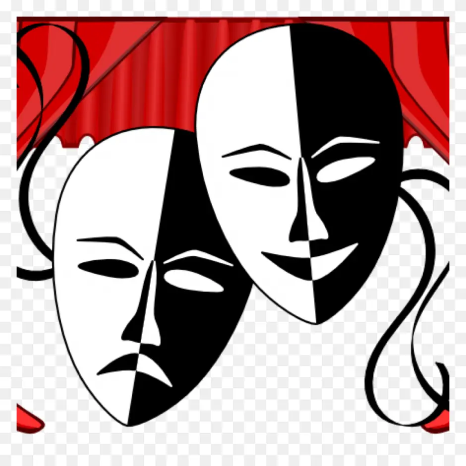 Маски символ театра. Театральные маски. Театральные маски черно белые. Театральные маски красно белые.