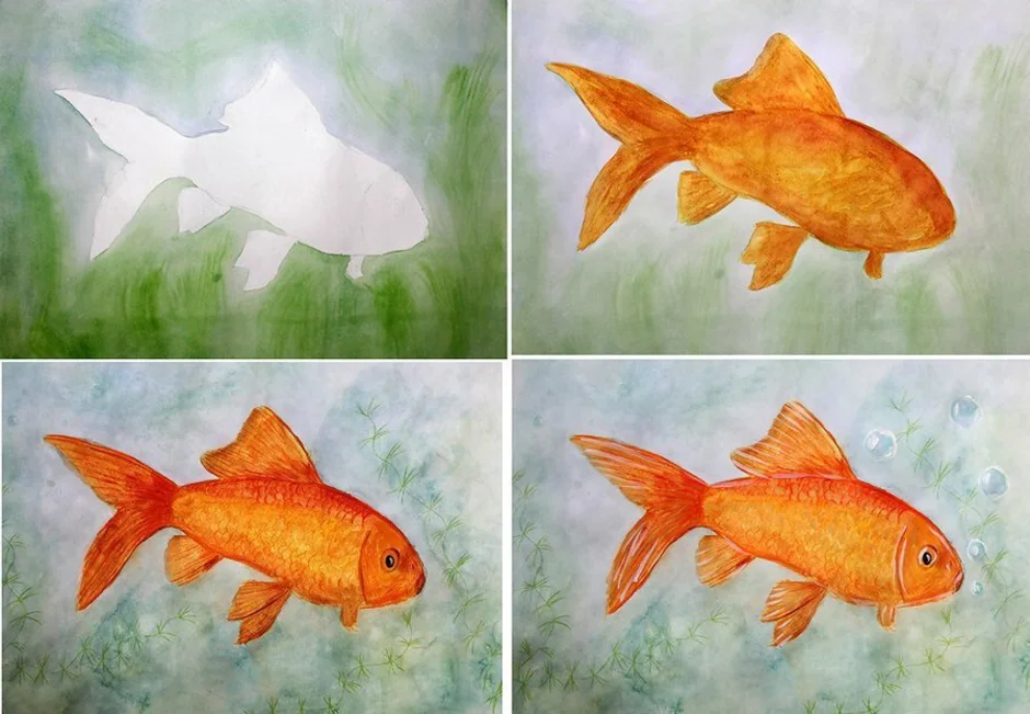 Рыбы рисунок 3 класс. Рыбка красками для детей. Рисование на тему рыбы. Урок рисования рыбки. Рисование 1 класс.