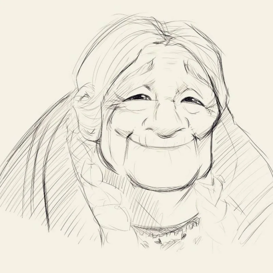 Бабушку поэтапно. Бабушка рисунок. Бабушка рисунок карандашом. Портрет бабушки карандашом. Бабуля рисунок.