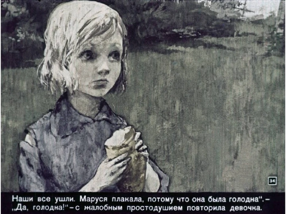 Какого цвета глаза у маруси. Рисунок Маруси Короленко в дурном обществе. В. Короленко "дети подземелья".