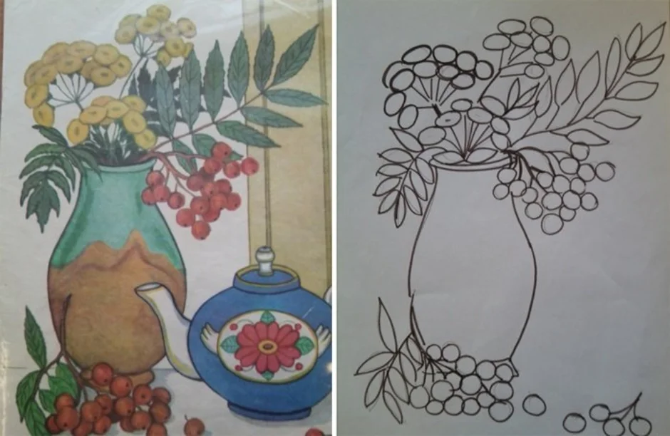 Изо 4 класс ваза. Осенний букет рисунок. Натюрморт ваза с цветами. Осенний букет в вазе рисунок. Осенний букет в вазе карандашом.
