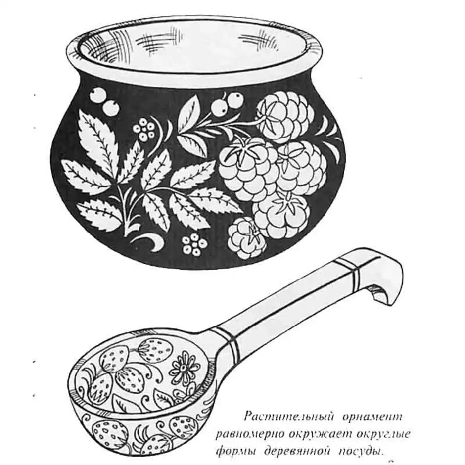 Хохлома картинки раскраски