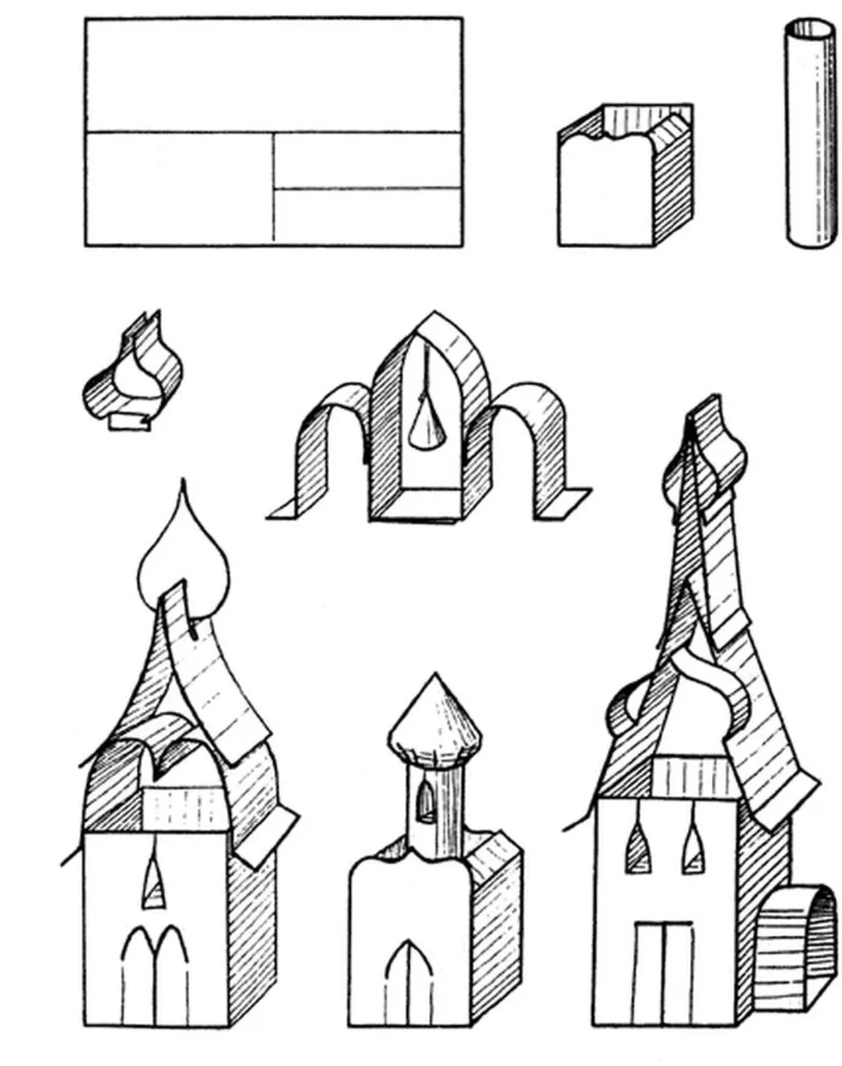 Макеты 7 класс технология. Макет древнерусского храма. Макет бумажной церкви. Модель храма из бумаги. Макет храма из бумаги.