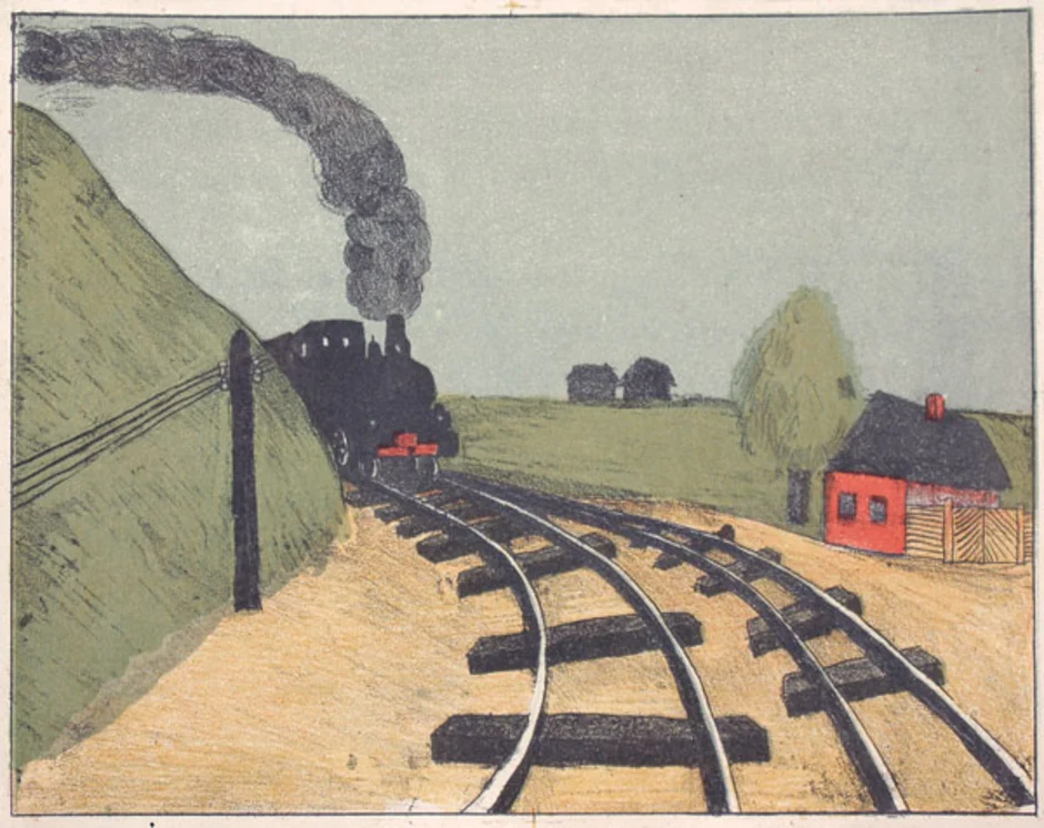 Речь о железной дороге. Иллюстрация к железной дороге Некрасова.