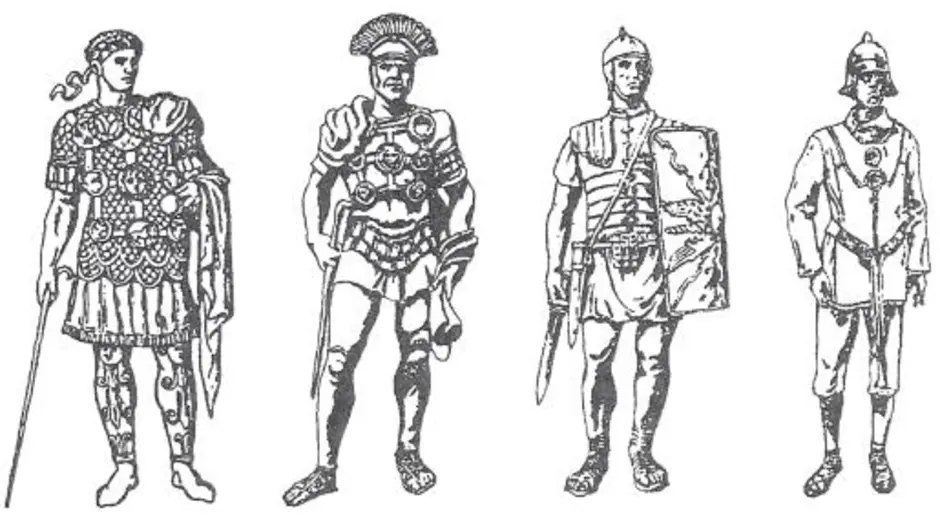 Военный отряд римлян рисунок