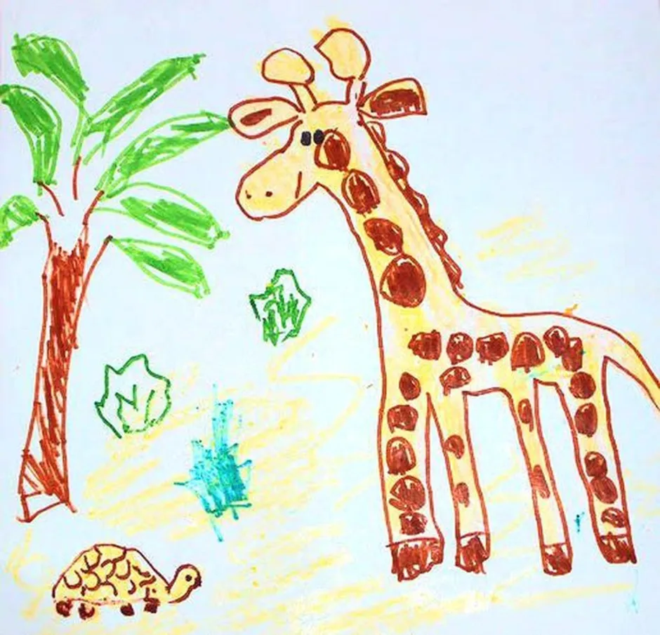 Животное рисунок 7 класс. Рисование для детей. Детский рисунок. Жираф рисунок. Рисование для детей Африка.
