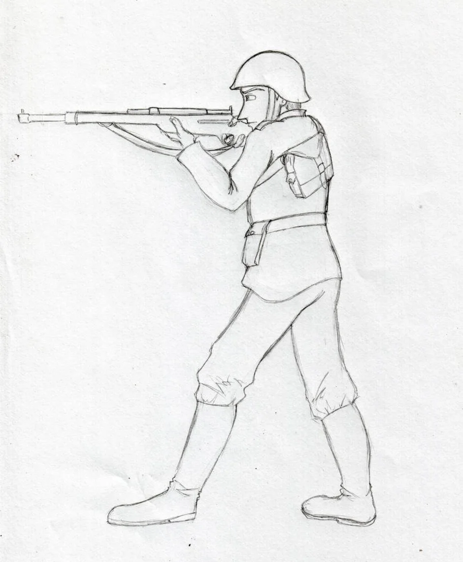 Военный рисунок карандашом легкий. Военные рисунки карандашом. Рисунок солдату. Военные рисунки для срисовки. Рисование солдат.