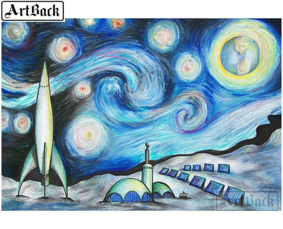 Произведение космический пейзаж. Луна картины в современном стиле. Рисунок космический пейзаж 6 класс по Музыке. Нарисовать космический пейзаж 6 класс по Музыке. Картины из лунное путешествие.