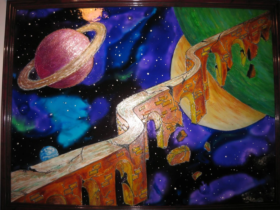 Конкурс мир фантазий. Космический пейзаж. Космический пейзаж живопись. Композиция на тему космос. Рисунок на тему космос.